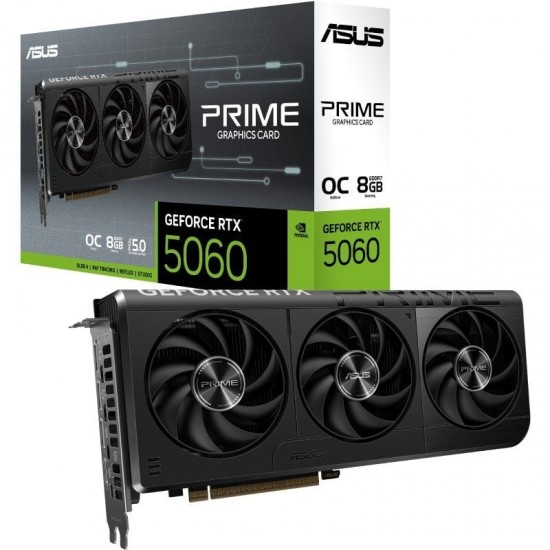 Tarjeta gráfica asus prime geforce rtx 5060 oc edition/ 8gb gddr7
