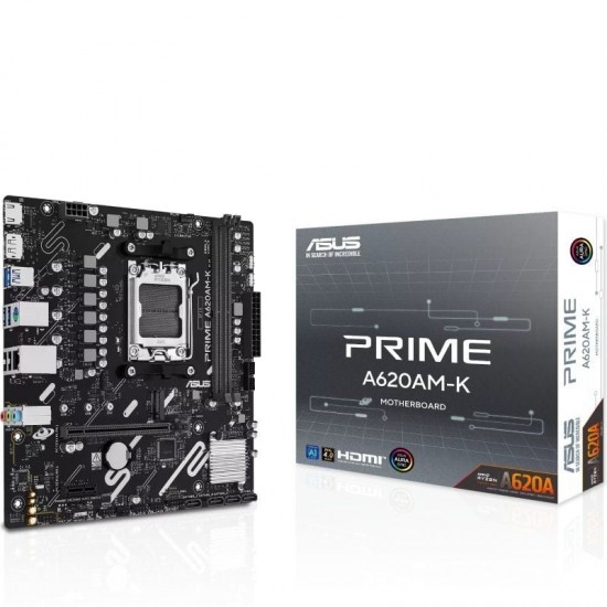 Placa base asus a620am-k socket am5/ ddr5/ pcie 4.0/ micro atx