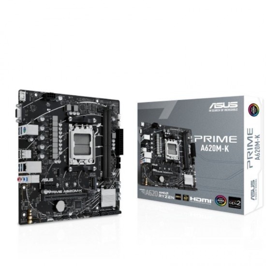 Placa base asus prime a620m-k socket am5/ ddr5/ pcie 4.0/ micro atx Placa base asus prime a620m-k socket am5/ ddr5/ pcie 4.0/ micro atx