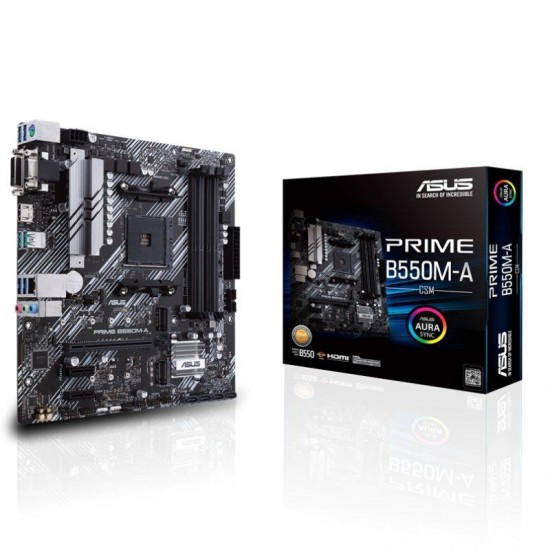 Placa base asus prime b550m-a/csm socket am4/ ddr4/ pcie 4.0/ micro atx