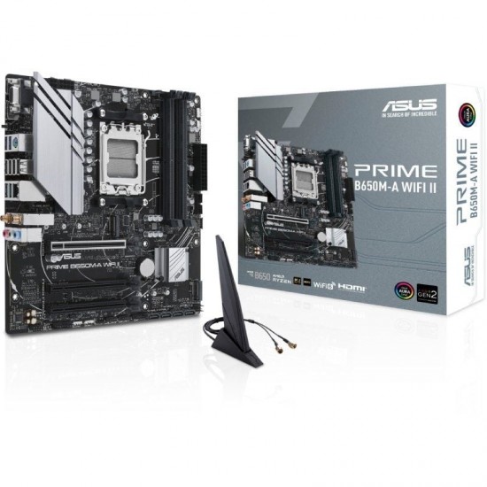 Placa base asus prime b650m-a wifi ii socket am5/ ddr5/ pcie 5.0/ micro atx Placa base asus prime b650m-a wifi ii socket am5/ ddr5/ pcie 5.0/ micro atx