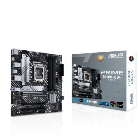 Placa base asus prime b660m-a d4-csm/ socket 1700/ ddr4/ pcie 4.0/ micro atx Placa base asus prime b660m-a d4-csm/ socket 1700/ ddr4/ pcie 4.0/ micro atx