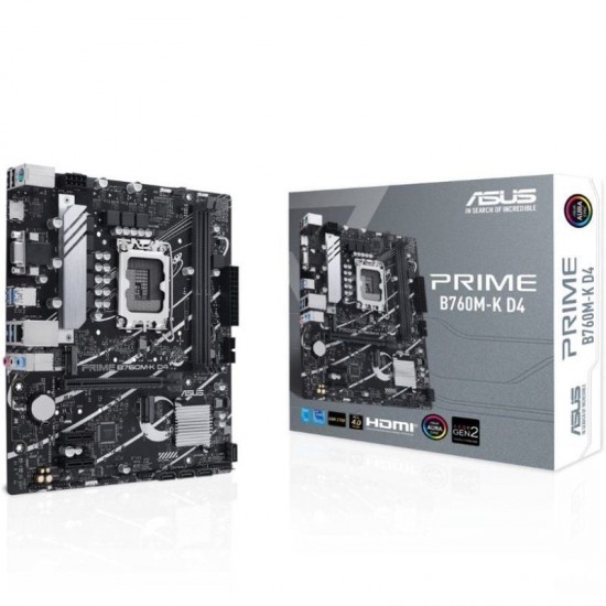 Placa base asus prime b760m-k d4 socket 1700/ ddr4/ pcie 4.0/ micro atx Placa base asus prime b760m-k d4 socket 1700/ ddr4/ pcie 4.0/ micro atx