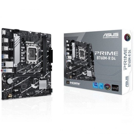 Placa base asus prime b760m-r d4 socket 1700/ ddr4/ pcie 4.0/ micro atx Placa base asus prime b760m-r d4 socket 1700/ ddr4/ pcie 4.0/ micro atx