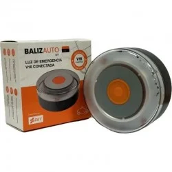 Luz baliza de emergencia para coche Balizauto Connected V16 PD-000093/ Homologada/ Base Imantada/ Geolocalizable/ Funciona a Pilas