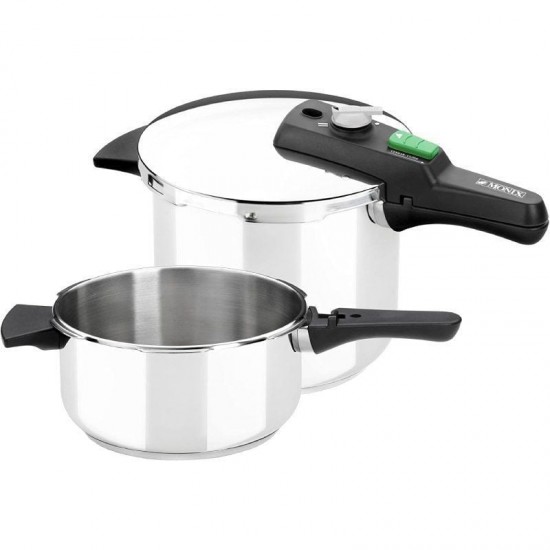 Olla a presión rápida monix quick m560005/ ø22cm/ 4+6l/ acero inoxidable Olla a presión rápida monix quick m560005/ ø22cm/ 4+6l/ acero inoxidable