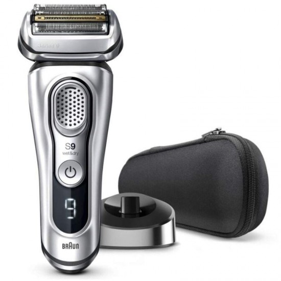 Afeitadora braun series 9 9350s plata/ con batería/ 5 accesorios