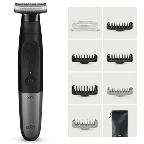 Afeitadora braun wet and dry serie x xt5200/ con batería/ 6 accesorios