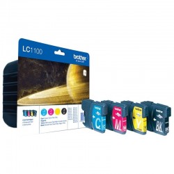 Cartucho de Tinta Original Brother LC-1100VALBP/ Multipack/ Cian/ Magenta/ Amarillo/ Negro Cartucho de Tinta Original Brother LC-1100VALBP/ Multipack/ Cian/ Magenta/ Amarillo/ Negro
