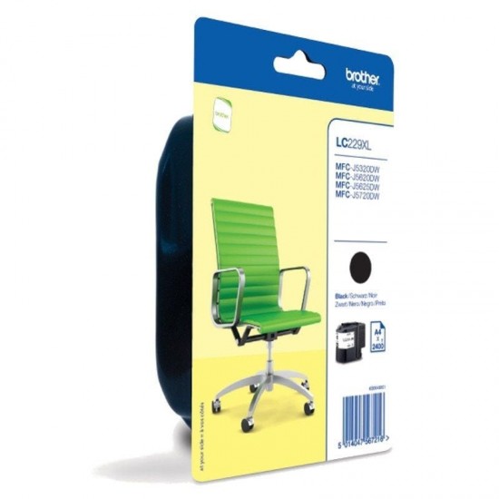 Cartucho de tinta original brother lc-229 xl alta capacidad/ negro Cartucho de tinta original brother lc-229 xl alta capacidad/ negro