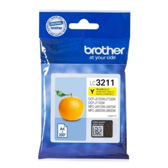 Cartucho de tinta original brother lc-3211y/ amarillo Cartucho de tinta original brother lc-3211y/ amarillo