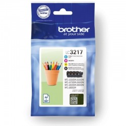 Cartucho de Tinta Original Brother LC3217VAL/ Multipack/ Negro/ Cian/ Magenta/ Amarillo