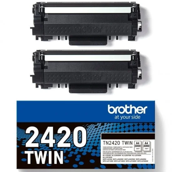 Tóner original brother tn2420twin multipack xl alta capacidad/ 2x negro Tóner original brother tn2420twin multipack xl alta capacidad/ 2x negro