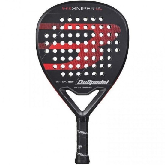 Pala de pádel bullpadel sniper 2.0 power 2026/ negra y roja