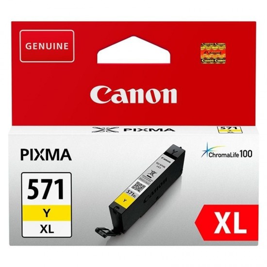 Cartucho de tinta original canon cli-571yxl alta capacidad/ amarillo Cartucho de tinta original canon cli-571yxl alta capacidad/ amarillo