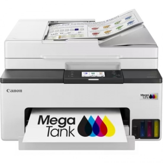 Multifunción recargable canon maxify gx2051 megatank wifi/ fax/ blanca