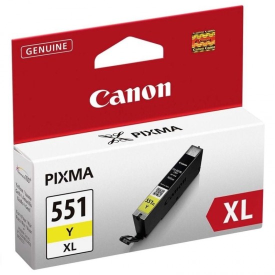 Cartucho de tinta original canon cli-551y xl alta capacidad/ amarillo Cartucho de tinta original canon cli-551y xl alta capacidad/ amarillo