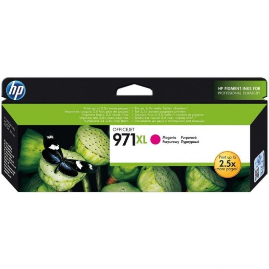 Cartuchos de tinta original hp nº971 xl alta capacidad/ magenta