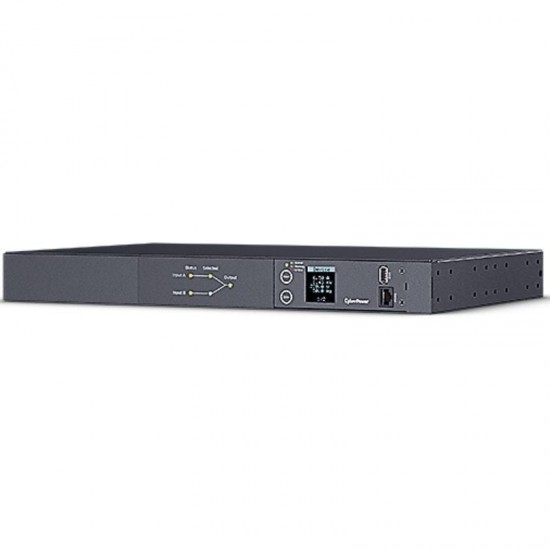 Unidad de distribución para alimentación cyberpower pdu24005/ 16a/ 2x iec c19 - 8x iec c13/ formato rack 1u