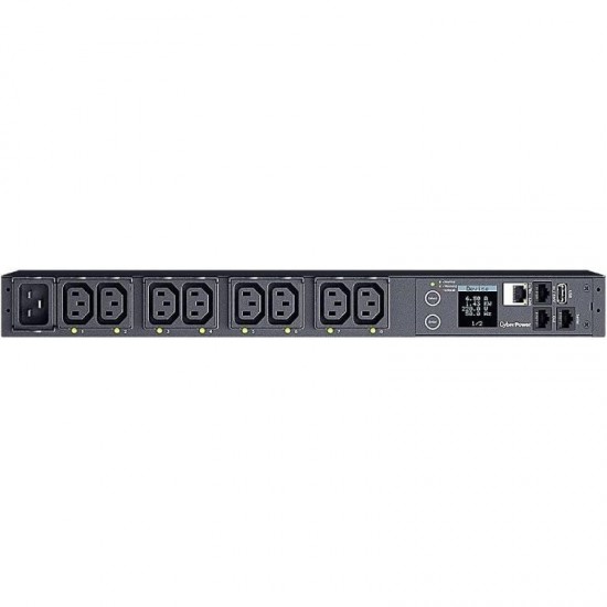Unidad de distribución para alimentación cyberpower pdu41005/ 16a/ 8x iec c13/ formato rack 1u