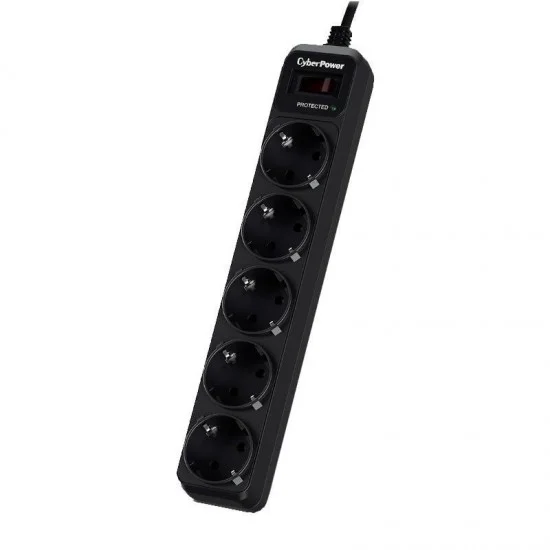 Regleta con interruptor cyberpower b0520sc0-de/ 5 tomas de corriente/ cable 1.8m/ negra Regleta con interruptor cyberpower b0520sc0-de/ 5 tomas de corriente/ cable 1.8m/ negra