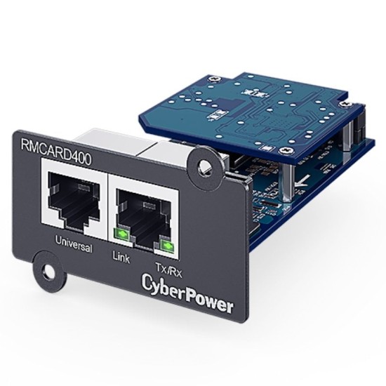 Tarjeta gestión remota cyberpower rmcard400/ rj45/ compatible con envirosensor Tarjeta gestión remota cyberpower rmcard400/ rj45/ compatible con envirosensor
