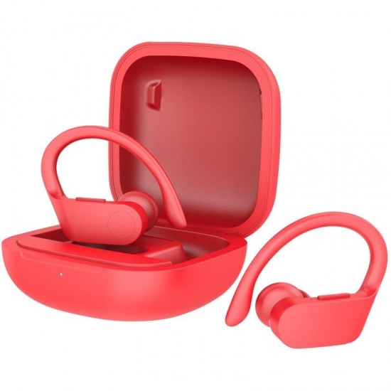 Auriculares deportivos bluetooth daewoo dw2025 con estuche de carga/ autonomía 5h/ rojos Auriculares deportivos bluetooth daewoo dw2025 con estuche de carga/ autonomía 5h/ rojos