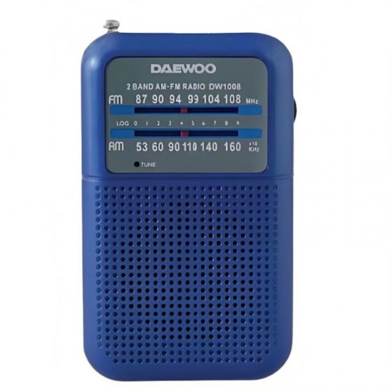 Radio portátil daewoo dw1008/ azul