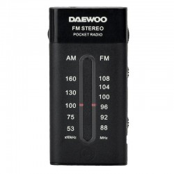 Radio Portátil Daewoo DW1109/ Negra