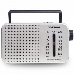 Radio Portátil Daewoo DW1122/ Plata