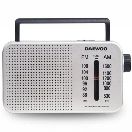 Radio portátil daewoo dw1122/ plata