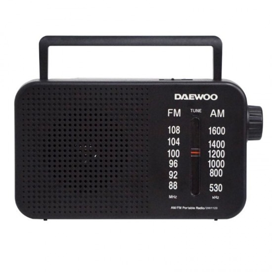 Radio portátil daewoo dw1123/ negra Radio portátil daewoo dw1123/ negra