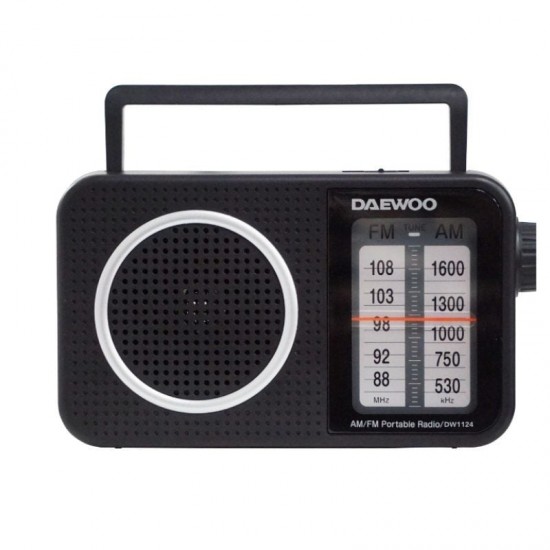 Radio portátil daewoo dw1124/ negra Radio portátil daewoo dw1124/ negra
