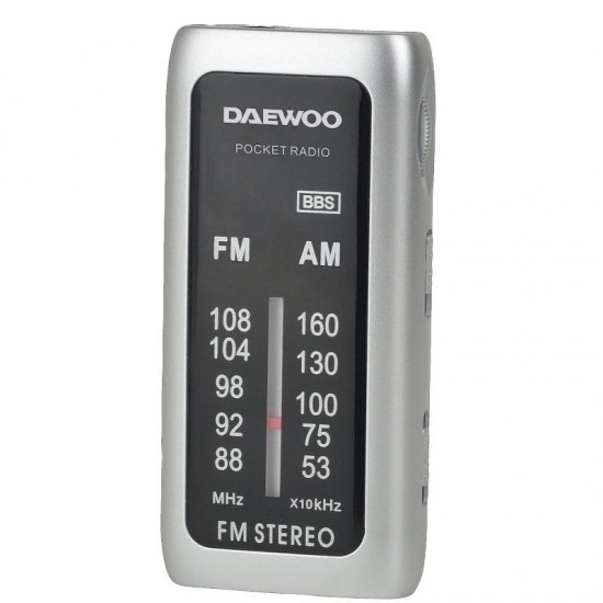 Radio portátil daewoo dw1129/ plata