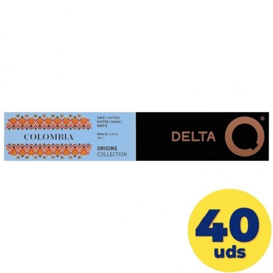 Cápsula delta q colombia para cafeteras delta/ caja de 40 Cápsula delta q colombia para cafeteras delta/ caja de 40