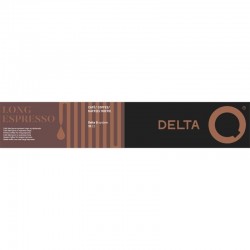 Cápsula Delta Delta Q-Long Espresso para cafeteras Delta/ Caja de 10