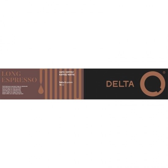 Cápsula delta delta q-long espresso para cafeteras delta/ caja de 10 Cápsula delta delta q-long espresso para cafeteras delta/ caja de 10