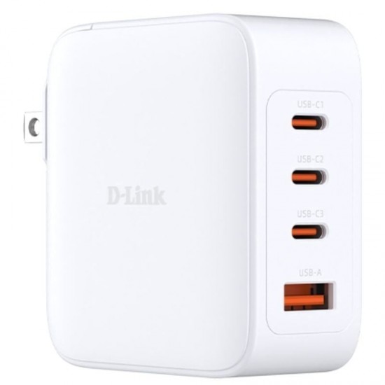 Cargador de pared gan d-link dcf-141/e/ 3xusb tipo-c/ 1xusb/ 140w Cargador de pared gan d-link dcf-141/e/ 3xusb tipo-c/ 1xusb/ 140w