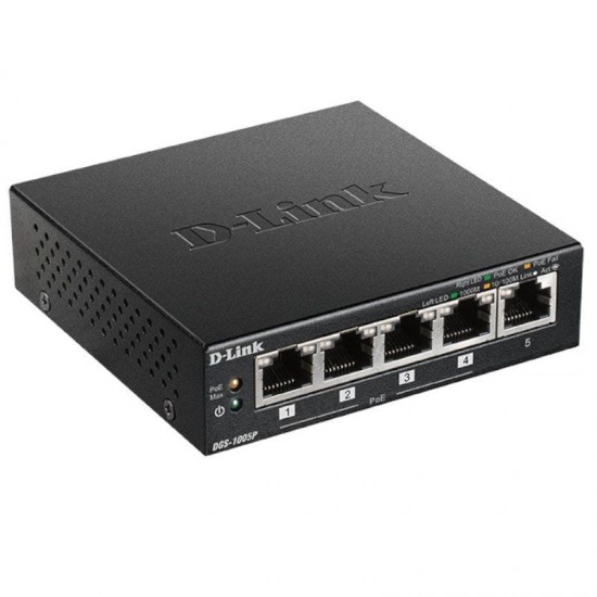 Switch d-link dgs-1005p 5 puertos/ rj-45 10/100/1000 poe Switch d-link dgs-1005p 5 puertos/ rj-45 10/100/1000 poe