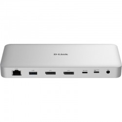 Docking USB Tipo-C 4.0 D-Link DUF-901/E/ 3xUSB/ 3xUSB Tipo-C/ 2xDisplayPort/ 1xRJ45/ 1xUSB Tipo-C PD/ Blanco