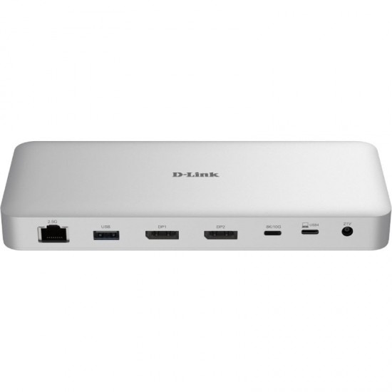 Docking usb tipo-c 4.0 d-link duf-901/e/ 3xusb/ 3xusb tipo-c/ 2xdisplayport/ 1xrj45/ 1xusb tipo-c pd/ blanco