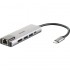 Docking USB Tipo-C D-Link DUB-M520/ 2xUSB/ 1xUSB Tipo-C/ 1xHDMI 4K/ 1xRJ45/ 1xThunderbolt/ Gris