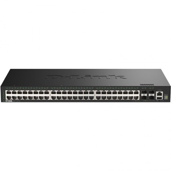Switch gestionable d-link dgs-1530-52/e 48 puertos/ rj-45 10gbps/ sfp/ poe