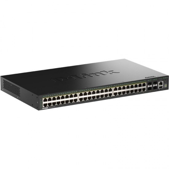 Switch gestionable d-link dgs-1530-52p/e 48 puertos/ rj-45 10/100/1000/ sfp/ poe