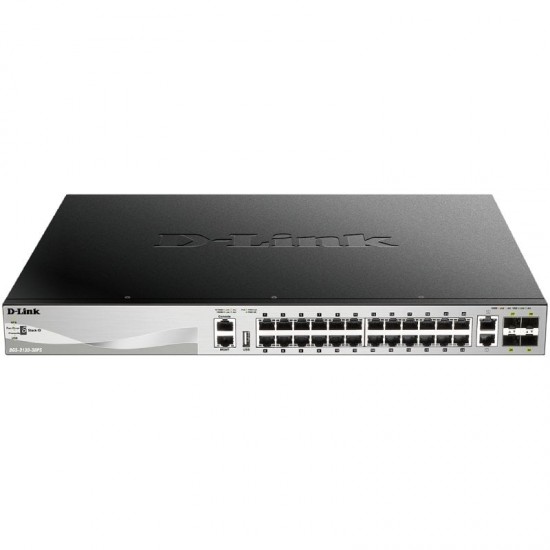 Switch gestionable d-link dgs-3130-30ts/e 26 puertos/ rj-45 10/100/1000/ sfp