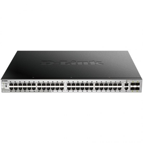 Switch gestionable d-link dgs-3130-54ps/e 50 puertos/ rj-45 10/100/1000/ sfp/ poe