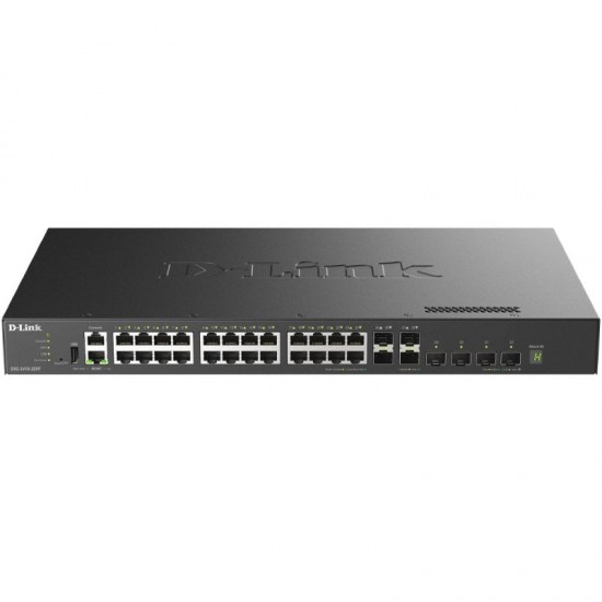 Switch gestionable d-link dxs-3410-32xy 24 puertos/ rj-45 10gbps/ sfp/ poe