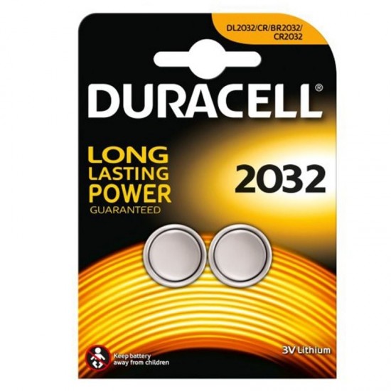 Pack de 2 pilas de botón duracell dl2032/ 3v Pack de 2 pilas de botón duracell dl2032/ 3v