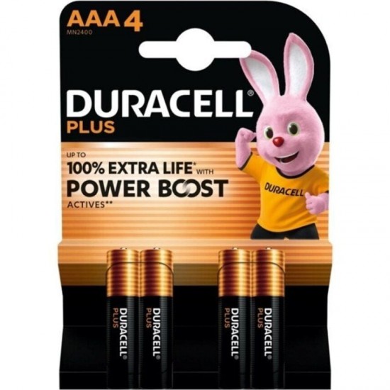 Pack de 4 pilas aaa duracell plus power boost dpblr3b4/ 1.5v/ alcalinas Pack de 4 pilas aaa duracell plus power boost dpblr3b4/ 1.5v/ alcalinas