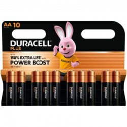 Pack de 10 Pilas AA Duracell Plus Power Boost DPBLR6B10/ 1.5V/ Alcalinas Pack de 10 Pilas AA Duracell Plus Power Boost DPBLR6B10/ 1.5V/ Alcalinas